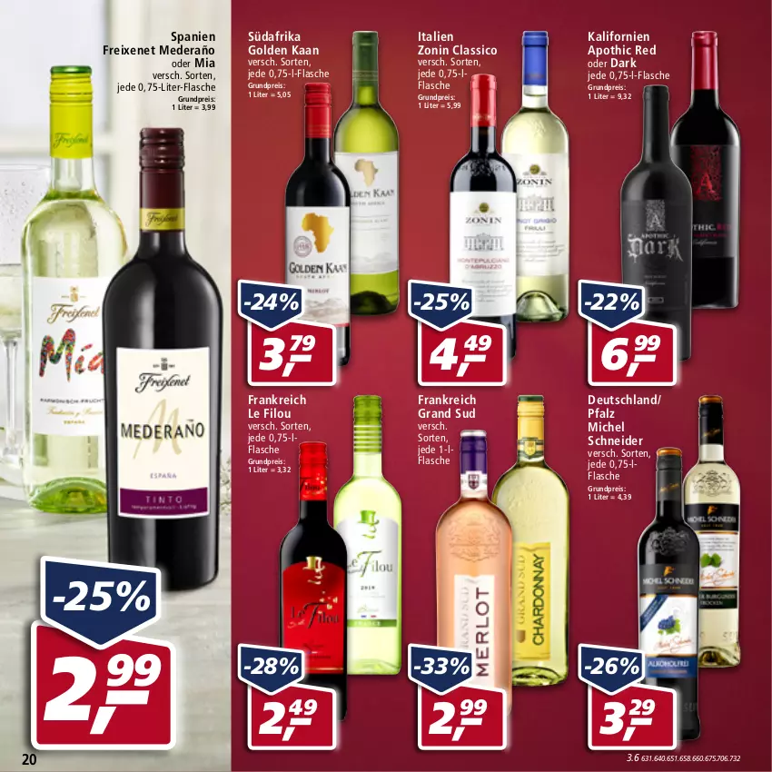 Aktueller Prospekt Real - Real Handzettel - von 21.02 bis 26.02.2022 - strona 20 - produkty: classico, eis, flasche, freixenet, grand sud, Michel Schneider, reis, zonin