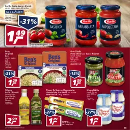 Gazetka promocyjna Real - Real Handzettel - Gazetka - ważna od 26.02 do 26.02.2022 - strona 13 - produkty: barilla, cin, classico, eis, erde, flasche, gin, Gläser, kräuter, LG, mayonnaise, meerrettich, miracel, miracel whip, olive, oliven, olivenöl, pasta, pasta-sauce, pesto, reis, remoulade, Rettich, sauce, saucen, thomy, Ti, Yo