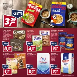 Gazetka promocyjna Real - Real Handzettel - Gazetka - ważna od 26.02 do 26.02.2022 - strona 14 - produkty: aufstrich, corny, Dr. Oetker, eis, Frosties, Kellogg‘s, kuchen, mac, mehl, mövenpick, müsli, Müsliriegel, nuss, reis, riegel, Smacks, Ti, type 405, vita, vitalis, vitalis müsli, weizenmehl, zucker
