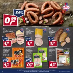 Gazetka promocyjna Real - Real Handzettel - Gazetka - ważna od 26.02 do 26.02.2022 - strona 6 - produkty: angebot, angebote, auer, Bau, Bauer, beef, bier, bierschinken, bifi, bratwurst, dell, eis, fisch, fleisch, fleischwurst, Geflügel, gin, Käse, knoblauch, kochschinken, leberwurst, Meister, Mett, metten, Mettenden, mit paprika, mortadella, natur, paprika, reis, ring, Rotwurst, schinken, schinkenspeck, Speck, wiesenhof, wurst