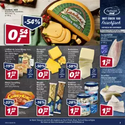 Gazetka promocyjna Real - Real Handzettel - Gazetka - ważna od 26.02 do 26.02.2022 - strona 7 - produkty: albray, angebot, angebote, baguette, bismarck, butter, butterkäse, cheddar, curry, deutscher schnittkäse, edamer, eis, filet, fisch, fische, Fischer, fleisch, frischfisch, gin, hartkäse, hering, holländischer schnittkäse, homann, Käse, kerrygold, lachs, lachsfilet, meggle, meica, reis, ring, rwe, Saint Agur, saint albray, Schere, schnittkäse, seelachsfilet, Spezi, Ti, weichkäse, Wild, wurst