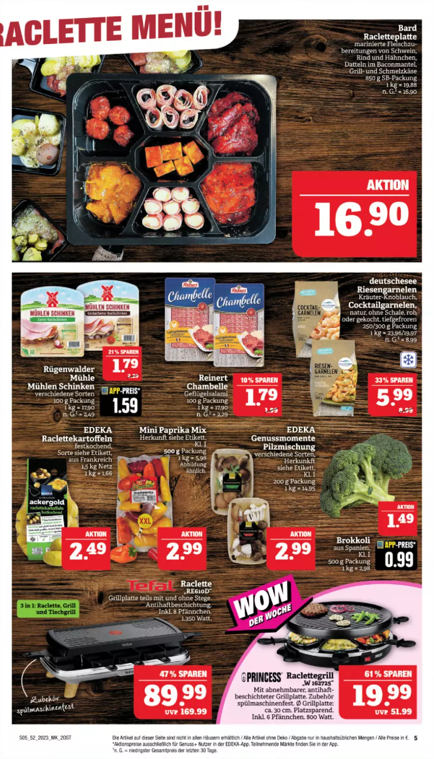 Aktueller Prospekt Marktkauf - Prospekt - von 24.12 bis 30.12.2023 - strona 5 - produkty: ackergold, bett, brokkoli, cocktail, deka, eis, elle, ente, fleisch, garnelen, Geflügel, grill, grillplatte, kartoffel, kartoffeln, Käse, knoblauch, kräuter, latte, LG, mühlen schinken, natur, nuss, Raclettegrill, reis, salami, Schal, Schale, schinken, Schmelzkäse, schwein, spülmaschinen, Ti, wein, ZTE