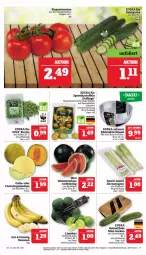 Gazetka promocyjna Marktkauf - Prospekt - Gazetka - ważna od 30.12 do 30.12.2023 - strona 7 - produkty: banane, bananen, bio, cola, deka, edeka bio, edelstahl, eis, fleisch, gewürz, Gewürzmischung, gurke, gurken, LG, limette, limetten, melone, Mett, metten, mini-gurken, reis, rispentomaten, rucola, schüssel, Ti, tomate, tomaten, wasser, wassermelone, zitrone, zitronen, ZTE