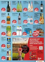 Gazetka promocyjna Vmarkt - Prospekte - Gazetka - ważna od 24.04 do 24.04.2024 - strona 9 - produkty: becks, becksteiner, bier, coca-cola, cola, eis, eistee, elle, flasche, franziskaner, fürst von metternich, gin, Happy Day, Hefe, hella, irish whiskey, je 1-liter-flasche, kellerbier, mariacron, Mett, metternich, natur, pfanne, Pfanner, primitivo, Rauch, Ria, rouge, säfte, Schere, sirup, steiner, tee, Three Sixty, Ti, tullamore, tullamore dew, vodka, wein, weinbrand, weine, whiskey, Yo