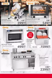 Gazetka promocyjna Selgros - Gastronomie - Gazetka - ważna od 17.04 do 17.04.2024 - strona 30 - produkty: aufschnitt, Bodenplatte, edelstahl, eis, Elektro, elle, garraum, lamm, latte, messer, mikrowelle, Ofen, rasen, Reinigung, reis, Ria, spülmittel, Ti, timer, wasser, wasserenthärter