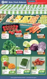 Gazetka promocyjna Combi - Prospekte - Gazetka - ważna od 01.10 do 01.10.2022 - strona 2 - produkty: angebot, angebote, beutel, bio, cola, eis, mango, mangos, möhren, Rauch, rosen, Rosenkohl, rotkohl, rucola, Schal, Schale, speisemöhren, Speisezwiebeln, strauchtomaten, Ti, tomate, tomaten, Weißkohl, zwiebel, zwiebeln