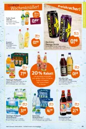 Gazetka promocyjna Tegut - Angebote der Woche - Gazetka - ważna od 08.01 do 08.01.2022 - strona 31 - produkty: alkohol, alkoholfreie getränke, Alwa, cola, drink, eis, energy drink, flasche, frucht, fruchtsäfte, getränk, getränke, granini, granini die limo, limo, limonade, mineralwasser, Mio Mio, Nektar, reis, ring, Rockstar, saft, säfte, schorle, tee, Ti, volvic, wasser