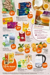 Gazetka promocyjna Tegut - Angebote der Woche - Gazetka - ważna od 08.01 do 08.01.2022 - strona 9 - produkty: angebot, angebote, apfel, Apfeldirektsaft, Bau, beutel, bio, bioland, dekoration, direktsaft, erde, frucht, früchte, Früchtetee, honig, ingwer, Kocher, kräuter, Ländertee, Meßmer, minze, natur, natura, navelina, orange, orangen, pfeffer, pfefferminze, rezept, saft, tee, teekanne, telefon, Ti, uhr, wasser, wasserkocher, Yo, zitrone, zitronen, zucker