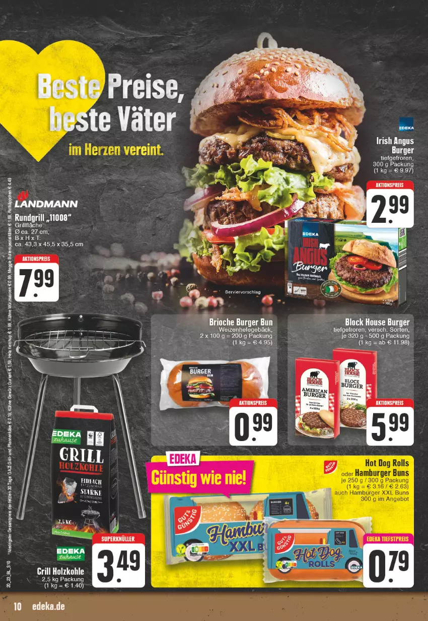 Aktueller Prospekt Edeka - Angebote der Woche - von 15.05 bis 20.05.2023 - strona 10 - produkty: aktionspreis, burger, deka, eis, gewürz, grill, gurke, gurken, Hefe, Käse, Kühne, pfanne, pfannen, pfannenkäse, reis, Ti, und pfanne, ZTE