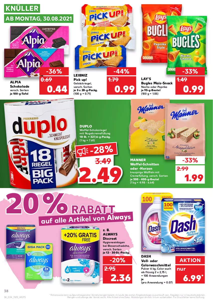 Aktueller Prospekt Kaufland - von 26.08 bis 01.09.2021 - strona 38