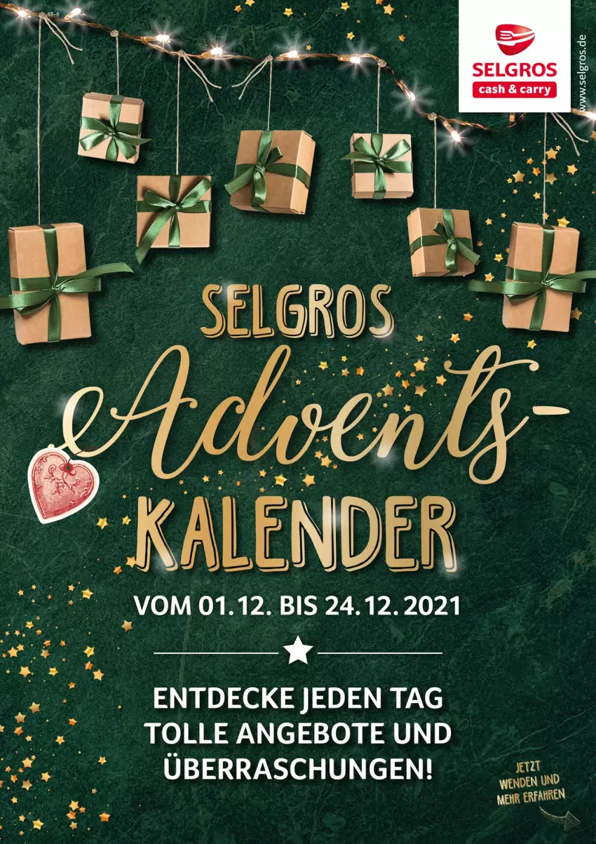 Aktueller Prospekt Selgros - Vorschau:
            Adventskalender - von 18.11 bis 01.12.2021 - strona 1