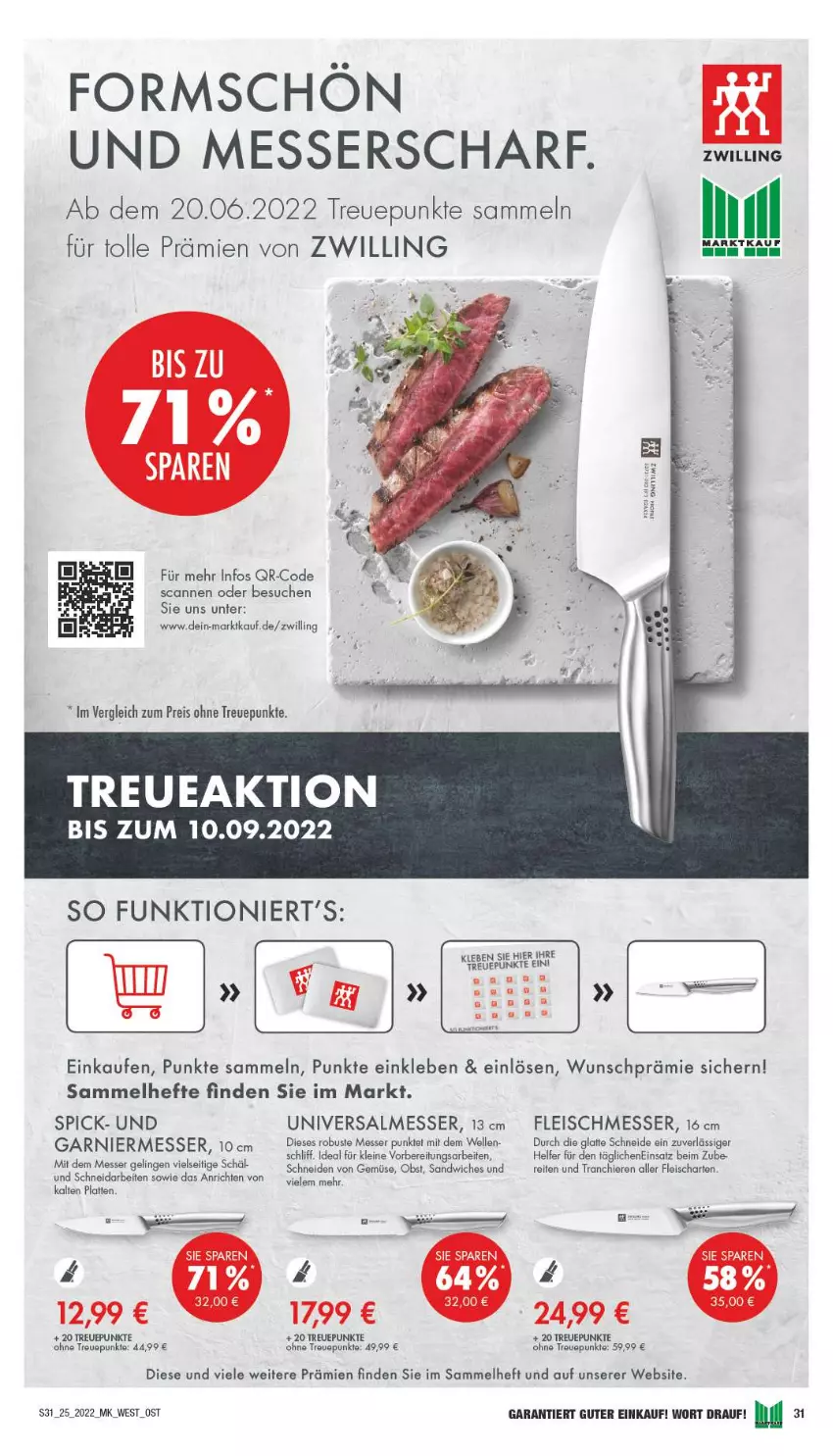 Aktueller Prospekt Marktkauf - Prospekt - von 19.06 bis 25.06.2022 - strona 35 - produkty: Anrichte, eis, elle, fleisch, Hefte, HP, latte, leine, messer, obst, sandwich, Ti