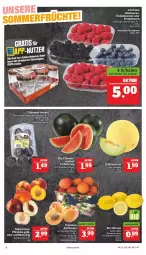 Gazetka promocyjna Marktkauf - Prospekt - Gazetka - ważna od 25.06 do 25.06.2022 - strona 10 - produkty: ball, beere, beeren, bio, brombeere, brombeeren, galiamelone, heidelbeere, heidelbeeren, himbeer, himbeere, himbeeren, melone, pflaume, pflaumen, Schal, Schale, Ti, wasser, zitrone