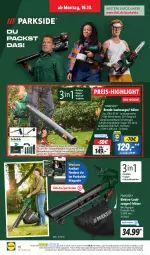 Gazetka promocyjna Lidl - Aktionsprospekt - Gazetka - ważna od 21.10 do 21.10.2023 - strona 24 - produkty: angebot, coupon, dell, eis, Elektro, elle, Laubsauger, magazin, Mode, ndk, Parkside, reis, sac, Schal, Schale, schultergurt, Ti, ZTE