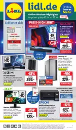 Gazetka promocyjna Lidl - Aktionsprospekt - Gazetka - ważna od 21.10 do 21.10.2023 - strona 53 - produkty: Android TV, angebot, angebote, dell, Desktop-pc, drucker, dvb, DVB-T, eis, elle, epson, flasche, harman, HDMI, ips-panel, Maus, Mode, monitor, multifunktionsdrucker, ndk, papier, reis, rel, ryzen, Schal, Schale, silvercrest, soundbar, spiegel, ssd, Tastatur, telefon, Ti, tuner, uhd, uhr, usb