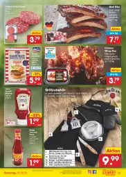 Gazetka promocyjna Netto Marken-Discount - Filial-Angebote - Gazetka - ważna od 10.06 do 10.06.2023 - strona 11 - produkty: angebot, beef, besteck, bestpreis, burger, bürste, chicken wings, chili, edelstahl, eis, gewürz, gin, grill, Grillzubehör, hähnchenflügel, heinz, jim beam, jungbullen, ketchup, küche, Küchen, Küchenschürze, LG, maggi, messer, Ofen, reis, Salsa, sauce, Schürze, steak, texicana, Texicana Salsa, Ti, tomate, tomaten, tomato ketchup, ZTE