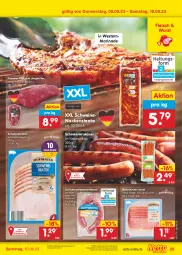 Gazetka promocyjna Netto Marken-Discount - Filial-Angebote - Gazetka - ważna od 10.06 do 10.06.2023 - strona 29 - produkty: angebot, auer, bestpreis, braten, eis, Falsches Filet, filet, fleisch, jungbullen, krakauer, marinade, Mett, mettwurst, Nackensteak, nackensteaks, natur, reis, rohschinken, saft, schinken, schinkenkrakauer, schwein, schweine, schweinebraten, schweinenacken, steak, steaks, Ti, wein, weine, Weste, wurst, ZTE, zwiebel, zwiebelmettwurst