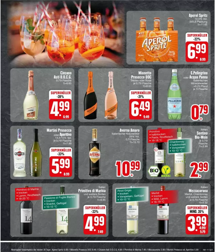 Aktueller Prospekt Edeka - Prospekte - von 11.03 bis 16.03.2024 - strona 21 - produkty: amaro, aperol, asti, averna, cin, cinzano, corona, ecco, kräuter, kräuterlikör, LG, likör, martini, mezzacorona, mionetto, primitivo, prosecco, Ti, ZTE