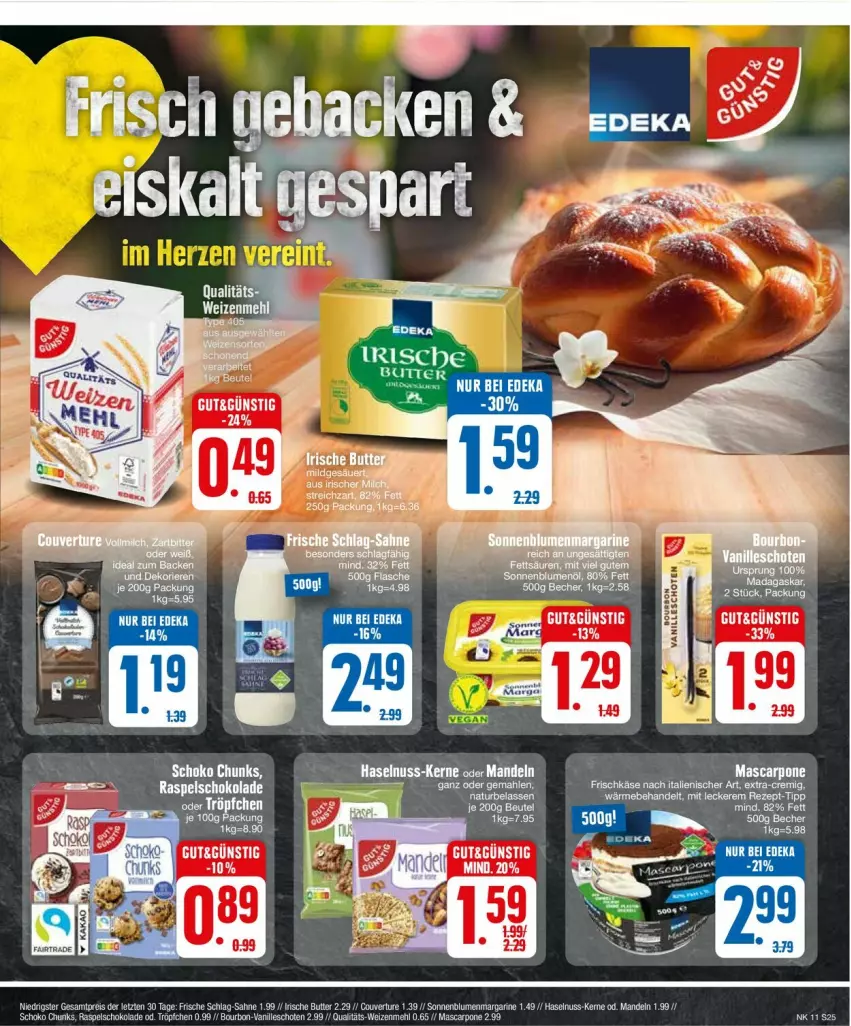 Aktueller Prospekt Edeka - Prospekte - von 11.03 bis 16.03.2024 - strona 25 - produkty: Becher, frischkäse, Käse, mandel, mandeln, nuss, Ti, vanille