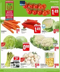 Gazetka promocyjna Edeka - Prospekte - Gazetka - ważna od 16.03 do 16.03.2024 - strona 2 - produkty: Abtei, blume, blumen, blumenkohl, brokkoli, Bundmöhren, champignon, champignons, deka, eis, eisbergsalat, gin, kartoffel, Kraut, möhren, obst, paprika, salat, spargel, Spitzpaprika, Ti