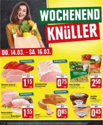 Gazetka promocyjna Edeka - Prospekte - Gazetka - ważna od 16.03 do 16.03.2024 - strona 26 - produkty: Becher, beutel, eier, hinterschinken, landliebe, lyoner, natur, Rana, ring, saft, schinken, schnitzel, schwein, schweine, schweinerücken, Speck, Ti, torte, tortelloni, wein, weine, Yo