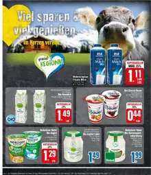 Gazetka promocyjna Edeka - Prospekte - Gazetka - ważna od 16.03 do 16.03.2024 - strona 6 - produkty: andechser natur, auer, Bau, Bauer, bio, bio-joghurt, eis, frische milch, gelee, Heu, heumilch, joghur, joghurt, jogurt, milch, natur, reis, weihenstephan, ZTE