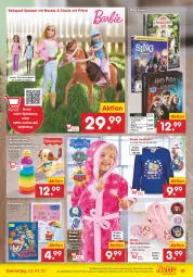 Gazetka promocyjna Netto Marken-Discount - Filial-Angebote - Gazetka - ważna od 02.04 do 02.04.2022 - strona 19 - produkty: angebot, Bad, Bademantel, ball, Ballerinas, Barbie, Bau, buch, dvd, eis, Kinder, Kugel, leine, Mantel, Puppe, reis, Roller, shirt, spielzeug, Sweatshirt, Ti, Tiere, usb, ZTE