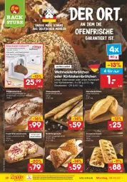 Gazetka promocyjna Netto Marken-Discount - Filial-Angebote - Gazetka - ważna od 02.04 do 02.04.2022 - strona 20 - produkty: angebot, auer, axe, backofen, baguette, beere, beeren, brot, brötchen, butter, curry, currywurst, die ofenfrische, eis, frucht, johannisbeere, Johannisbeeren, Kürbis, Kürbiskernbrötchen, kürbiskerne, Laugeneck, mehl, Meister, ndk, Ofen, reis, Schal, snack, steinofen, stube, Ti, Tiere, versandkostenfrei, wurst