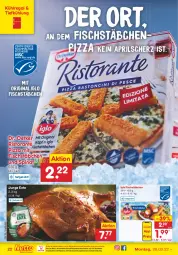 Gazetka promocyjna Netto Marken-Discount - Filial-Angebote - Gazetka - ważna od 02.04 do 02.04.2022 - strona 22 - produkty: bio, Dr. Oetker, eis, ente, fisch, fischstäbchen, gin, iglo, kühlregal, ndk, pizza, pril, regal, reis, ristorante, ristorante pizza, spinat, Ti, versandkostenfrei