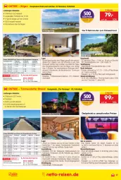 Gazetka promocyjna Netto Marken-Discount - Reise-Angebote November - Gazetka - ważna od 30.11 do 30.11.2023 - strona 17 - produkty: anreisetermine, aqua, axe, Bad, bett, Betten, bettwäsche, bio, boxspringbett, buch, dusche, eis, elle, ente, flasche, gutschein, Kinder, kurtaxe, natur, reis, reiseveranstalter, rezept, ring, telefon, Ti, uhr, wasser, wellnessbereich, zimmerbeispiel