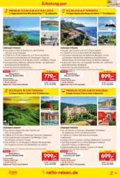 Gazetka promocyjna Netto Marken-Discount - Reise-Angebote November - Gazetka - ważna od 30.11 do 30.11.2023 - strona 9 - produkty: auer, Bad, Brei, buch, eis, kirsch, kissen, lamm, Maske, Mode, monte, pril, reis, reiseveranstalter, Ria, Rowi, Ti, trendtours touristik gmbh, uhr, zimmerbeispiel