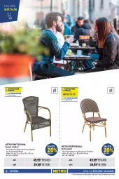 Gazetka promocyjna Metro - Outdoor Spezial - Gazetka - ważna od 21.02 do 21.02.2024 - strona 18 - produkty: aluminiumgestell, bambus, Bistrotisch, eis, glasplatte, HP, klapptisch, kunststoffgeflecht, latte, Metro, preisvorteil, reis, sessel, stuhl, Ti, tisch, tischplatte