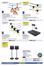 Gazetka promocyjna Metro - Outdoor Spezial - Gazetka - ważna od 21.02 do 21.02.2024 - strona 27 - produkty: akku, bambus, eis, Kette, lack, Lampe, LED Lichterkette, Leuchte, leuchten, leuchtmittel, lichterkette, Metro, metro gastro, pflanze, preisvorteil, reis, rwe, sattel, Ti, tisch, tischleuchte, wasser