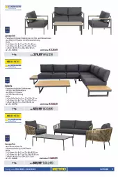 Gazetka promocyjna Metro - Outdoor Spezial - Gazetka - ważna od 21.02 do 21.02.2024 - strona 9 - produkty: beistelltisch, bett, eis, kissen, LG, möbel, Ria, Rückenkissen, schutzhülle, Sofa, Ti, tisch