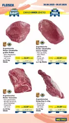Gazetka promocyjna Metro - Wochen-Angebote Gastro - Gazetka - ważna od 05.07 do 05.07.2025 - strona 4 - produkty: Abtei, angebot, angebote, aqua, decke, Deckel, eis, entrecôte, filet, fisch, fische, Fischer, fischtheke, fleisch, frischfisch, Kette, lachs, lachsfilet, leine, Metro, reis, Ria, rind, rinder, rinderfilet, Rotbarsch, rotbarschfilet, rwe, Schere, schnitten, steak, steakhüfte, teppich, thunfisch, Ti, tiefpreis, Wild