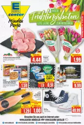 Gazetka promocyjna E Center - Angebote der Woche - Gazetka - ważna od 05.02 do 05.02.2022 - strona 1 - produkty: alkohol, backofen, Becher, Converse, culinaria, deka, die ofenfrische, Dr. Oetker, ecco, ente, flasche, frischkäse, frischkäsezubereitung, frizzante, frucht, hot dog, Käse, kotelett, krombache, krombacher, margherita, miree, Ofen, pfanne, pizza, Ria, rosato, schwein, schweine, schweinekotelett, Ti, tradizionale, wein, weine, Yo