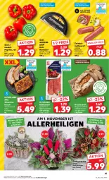 Gazetka promocyjna Kaufland - Prospekt - Gazetka - ważna od 25.10 do 25.10.2023 - strona 45 - produkty: angebot, angebote, auer, Bau, brot, Edelsalami, eis, geback, hartkäse, Käse, Krustenbrot, Mett, mettwurst, natur, Old Amsterdam, paprika, purland, reis, Rohwurst, salami, schwein, schweine, Schweinebauch, spitzenqualität, Ti, wein, weine, wurst, zwiebel, zwiebelmettwurst, zwiebeln