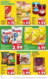 Gazetka promocyjna Kaufland - Prospekt - Gazetka - ważna od 25.10 do 25.10.2023 - strona 46 - produkty: Amber, angebot, backmischung, chips, creme, Dr. Oetker, duplo, eier, eis, funny-frisch, hartweizen, kakao, Käse, käsekuchen, konfitüre, konfitüre extra, kuchen, lambertz, linsen, mandel, mandeln, natur, nudel, nudeln, pinienkerne, riegel, schoko, schokolade, schokoriegel, Schwartau, Ti, ZTE