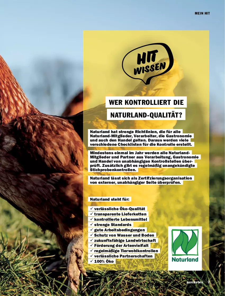 Aktueller Prospekt Hit - Prospekte - von 02.07 bis 31.12.2023 - strona 7 - produkty: elle, ente, erde, HP, Kette, lebensmittel, natur, naturland, Ti, trolli, wasser