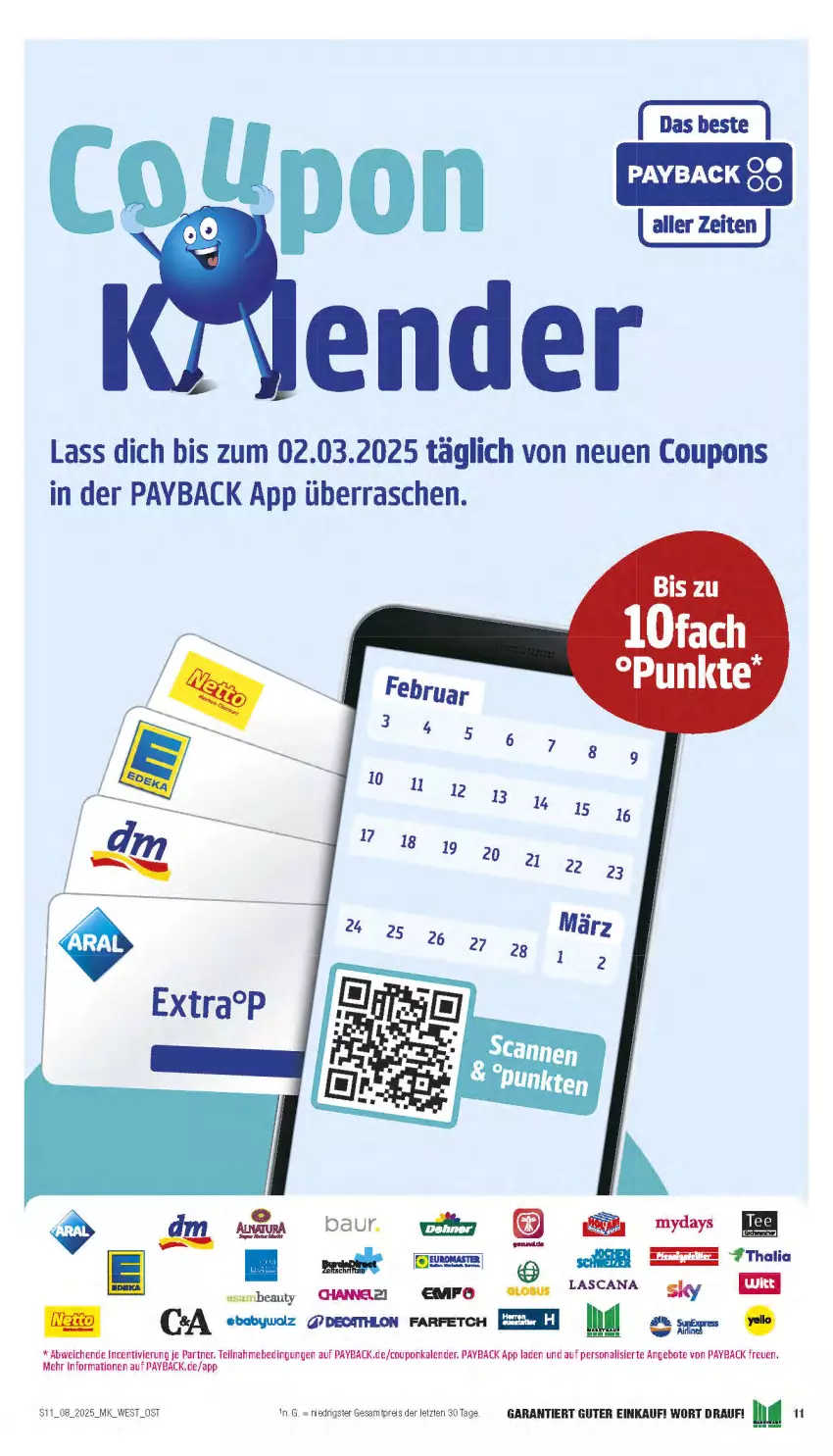 Aktueller Prospekt Marktkauf - Prospekt - von 16.02 bis 22.02.2025 - strona 11 - produkty: angebot, angebote, Bau, coupon, coupons, eis, mydays, payback, Persona, reis, Ti, ZTE