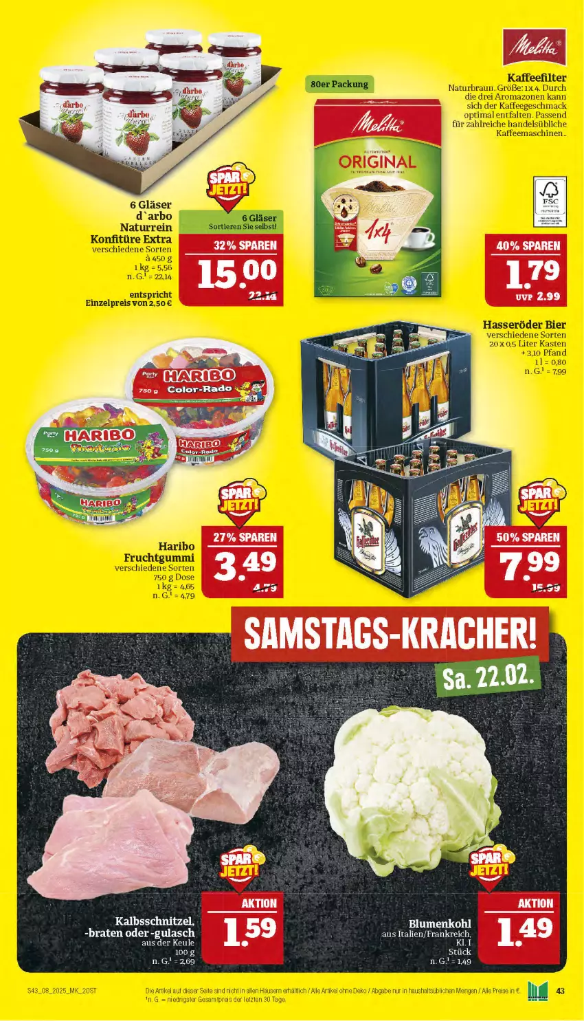 Aktueller Prospekt Marktkauf - Prospekt - von 16.02 bis 22.02.2025 - strona 43 - produkty: blume, blumen, blumenkohl, braten, gulasch, kalbsschnitzel, schnitzel, Ti