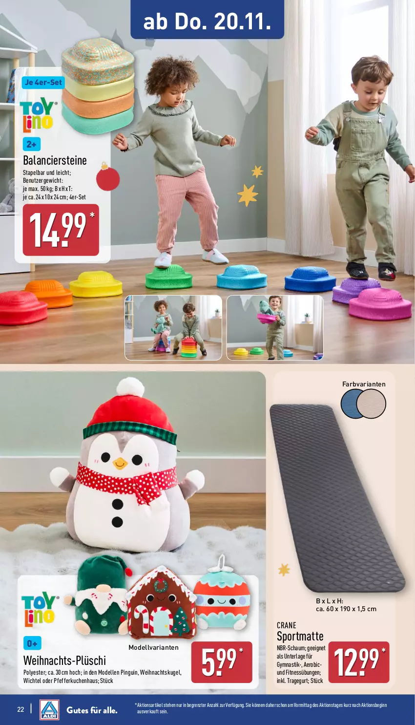 Aktueller Prospekt Aldi Nord - Von Montag - von 17.11 bis 22.11.2025 - strona 22 - produkty: asti, dell, elle, gin, kuchen, Kugel, Mode, pfeffer, pingui, Plüsch, Ria, Sport, Ti, Wichtel, ZTE