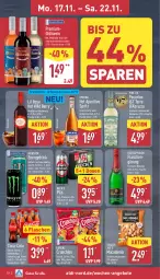 Gazetka promocyjna Aldi Nord - Von Montag - Gazetka - ważna od 22.11 do 22.11.2025 - strona 10 - produkty: aldi, amaro, angebot, angebote, beere, beutel, chips, coca-cola, cocktail, cola, crunchips, drink, elle, flasche, gewürz, Glühwein, lorenz, lorenz crunchips, mac, macadamia, monster, Pecorino, pils, riesling, rotkäppchen, salz, sekt, teller, Ti, wein, Weißwein, Wild, wild berry, zucker