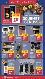Gazetka promocyjna Aldi Nord - Von Montag - Gazetka - ważna od 22.11 do 22.11.2025 - strona 12 - produkty: amaro, beutel, ciabatta, cuvée, eis, ente, Entenbrust, flasche, fleisch, fleischsalat, geback, Gebackene Entenbrust, gewürz, Gewürzmühle, gin, Käse, natives olivenöl, nuss, olive, oliven, olivenöl, olivenöl extra, rotwein, salat, spargel, Ti, wein, ZTE