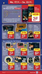 Gazetka promocyjna Aldi Nord - Von Montag - Gazetka - ważna od 22.11 do 22.11.2025 - strona 13 - produkty: aldi, aus der tiefkühlung, brustfilet, butter, Butterspekulatius, cola, Crème Brûlée, Datteln, dessert, eis, filet, Gänsebrust, gin, hartkäse, Käse, kokos, krone, kuchen, meersalz, mousse, Mousse au Chocolat, nuss, reis, rohschinken, salami, salz, schinken, schoko, schokolade, schokoladen, Spezi, Tête de Moine, Ti, tiefpreis, Zartbitterschokolade, ZTE