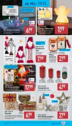 Gazetka promocyjna Aldi Nord - Von Montag - Gazetka - ważna od 22.11 do 22.11.2025 - strona 15 - produkty: auer, batterie, batterien, decke, Deckel, dell, Duftkerze, elle, Engel, gin, Holz, kerze, kokos, led-licht, Mode, Ria, soja, tee, Teelicht, teelichte, Ti, timer, weihnachten, Weihnachtsfigur, ZTE