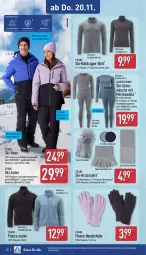 Gazetka promocyjna Aldi Nord - Von Montag - Gazetka - ważna od 22.11 do 22.11.2025 - strona 28 - produkty: ACC, gin, handschuhe, hose, Jacke, Ria, Schal, schlauch, schuhe, shirt, Tasche, Ti, Unterwäsche, wasser, wolle, ZTE