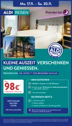 Gazetka promocyjna Aldi Nord - Von Montag - Gazetka - ważna od 22.11 do 22.11.2025 - strona 48 - produkty: aldi, buch, eis, erde, gutschein, leine, LG, reis, Ti