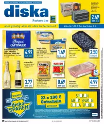 Gazetka promocyjna Diska - Prospekte - Gazetka - ważna od 29.01 do 29.01.2022 - strona 1 - produkty: aktionspreis, alkohol, angebot, angebote, auer, ball, Becher, beere, beeren, bier, briketts, buch, butter, deka, eis, flasche, fleisch, fleischkäse, freixenet, frucht, fruchtgummi, gewinnspiel, gin, gutschein, gutscheine, haribo, heidelbeere, heidelbeeren, Kamin, Käse, meggle, oettinger, pils, radler, reis, salz, Schal, Schale, sekt, Streichzart, Ti