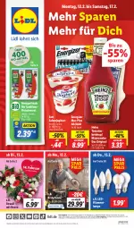 Gazetka promocyjna Lidl - Aktionsprospekt - Gazetka - ważna od 17.02 do 17.02.2024 - strona 1 - produkty: angebot, angebote, Bad, bio, bratpfanne, coupon, eis, energizer, fleisch, fleischwurst, gin, heinz, joghur, joghurt, ketchup, Lampe, mayonnaise, pfanne, reis, rosen, sahne, Sahnejoghurt, Ti, tomate, tomaten, wurst, Yo, zott